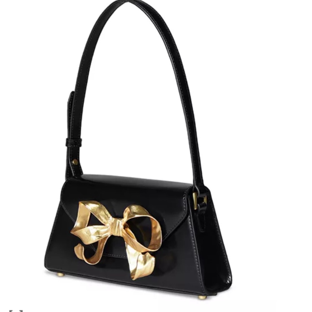Self Portrait Black and Gold Women's Handbag